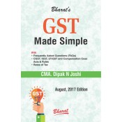 Bharat Law House's GST Made Simple by CMA. Dipak N. Joshi